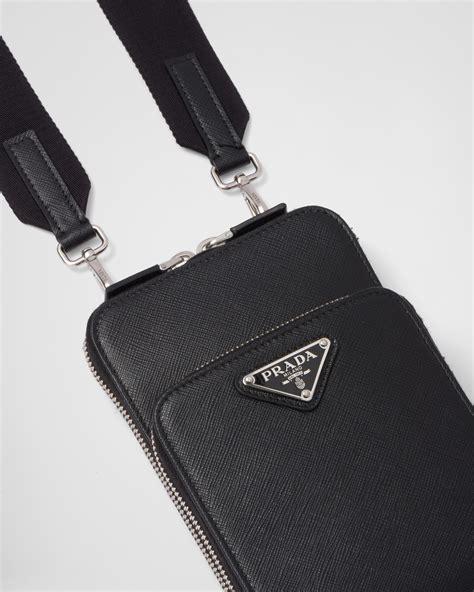 Shop Prada Saffiano Leather Smartphone Case 